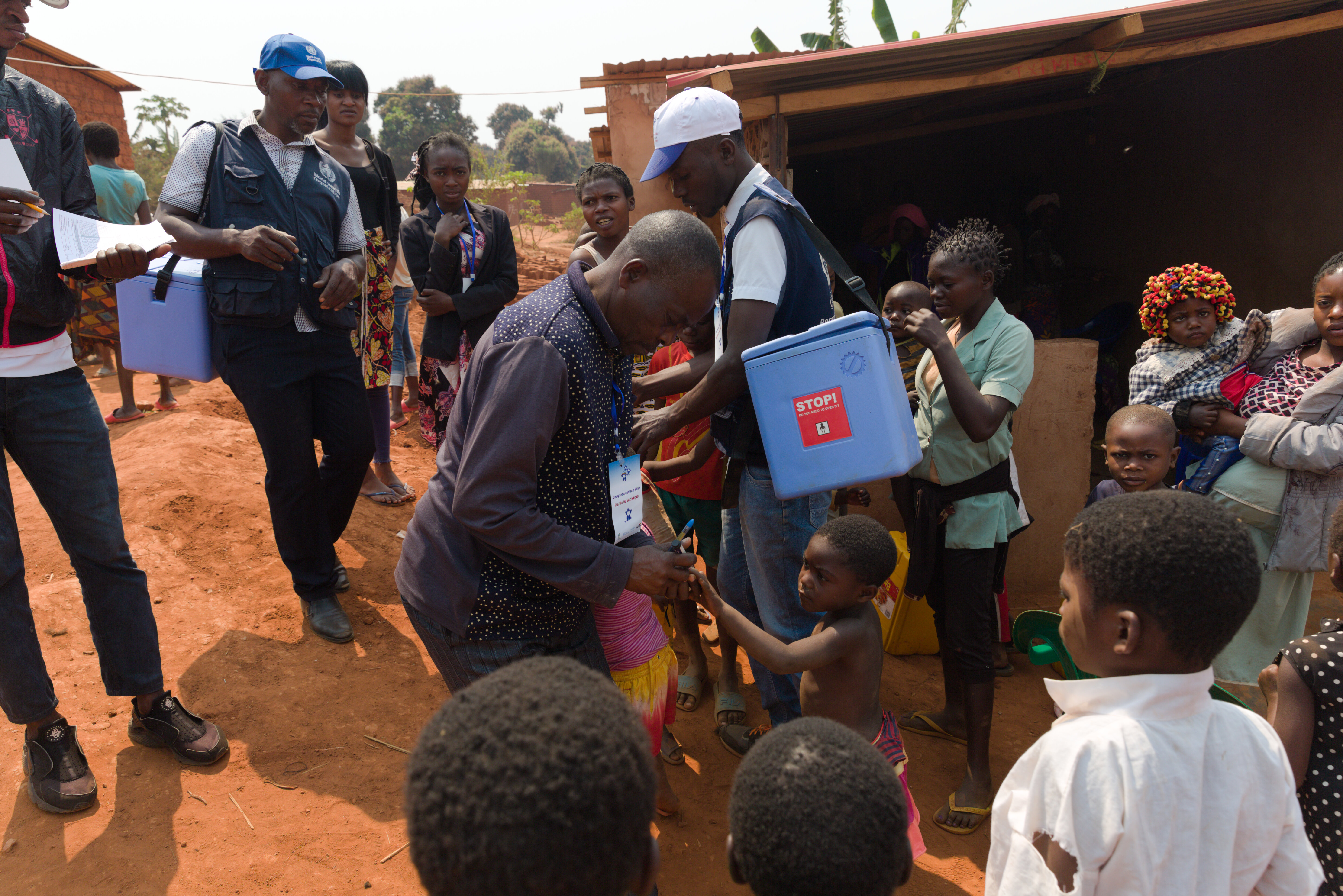 During polio vaccination campaign in Lunda Norte Angola