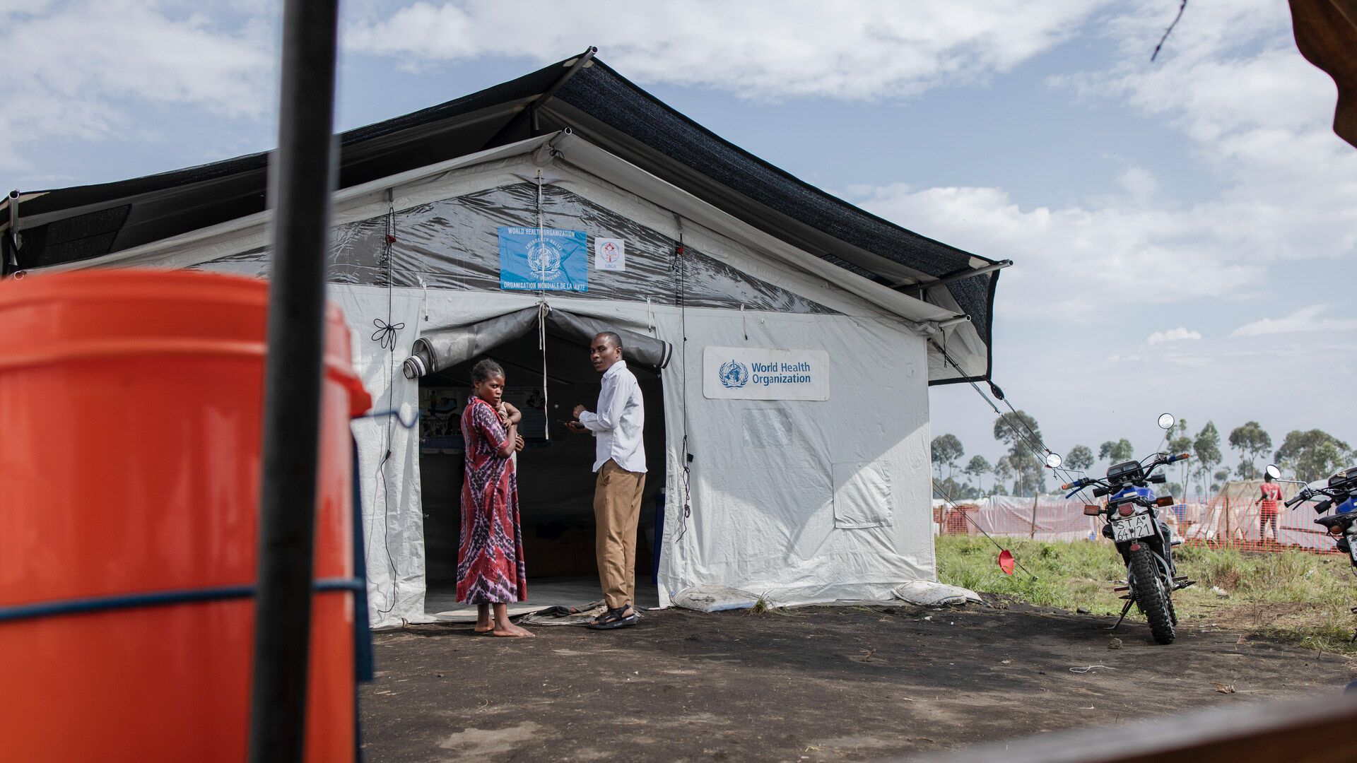 A WHO treatment centre catering to the health needs of those displaced by the violence this year. Timely access to cholera care is a crucial step to save lives. Credit: WHO / Guerchom Ndebo