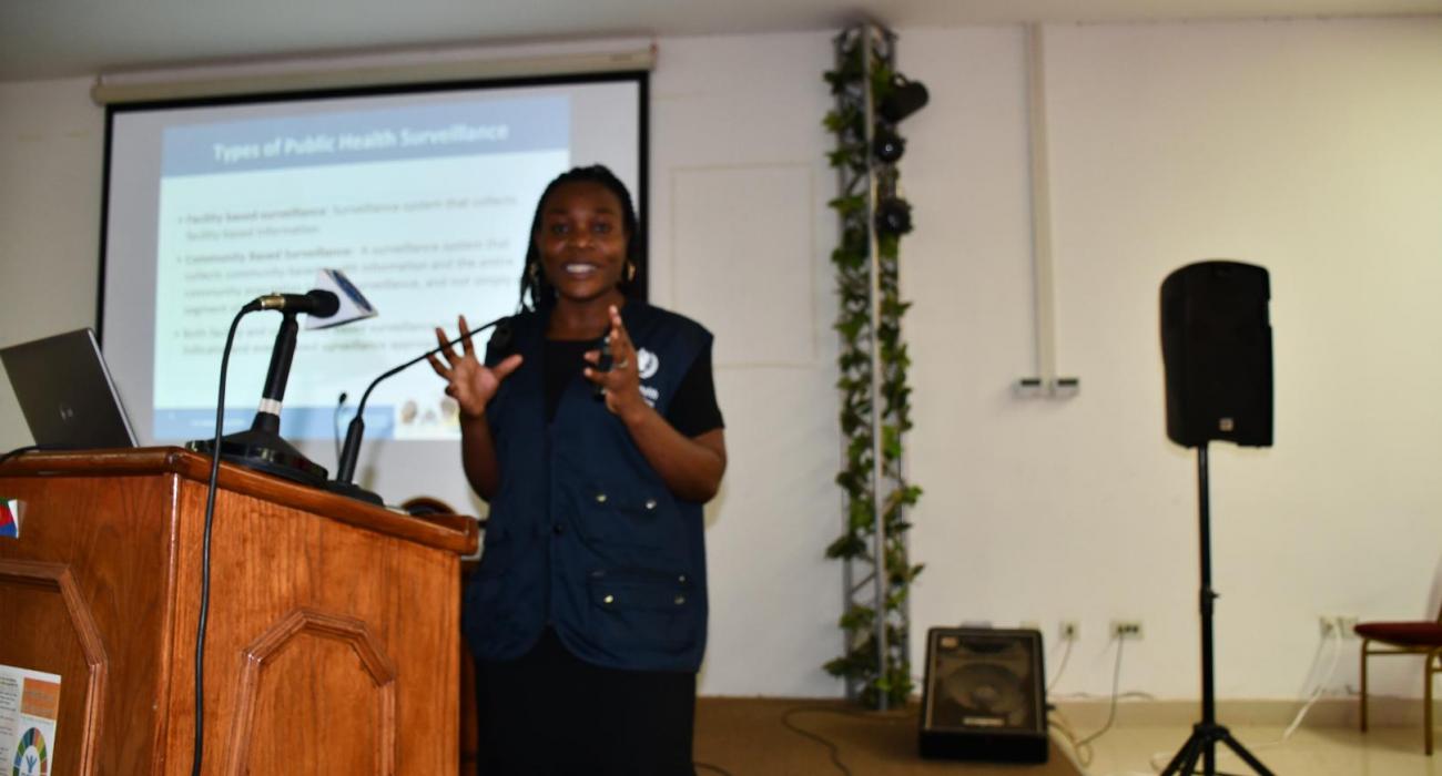 MGAMB, Elizabeth Adhiambo- making a presentation