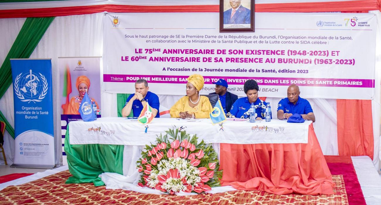 Célébration des 75 ans de l’OMS et de la Journée mondiale de la Santé au Burundi : Un nouveau départ pour progresser vers la santé pour tous