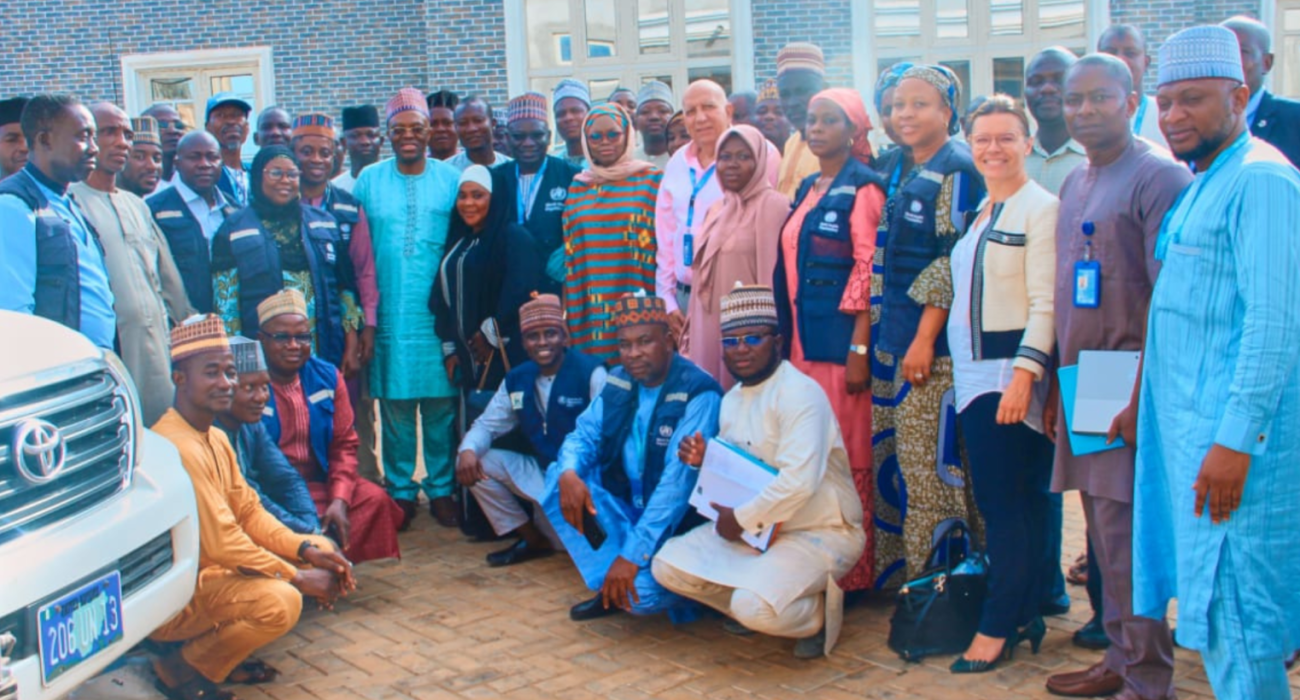 WR during his visit with colleagues at the Kebbi State field office