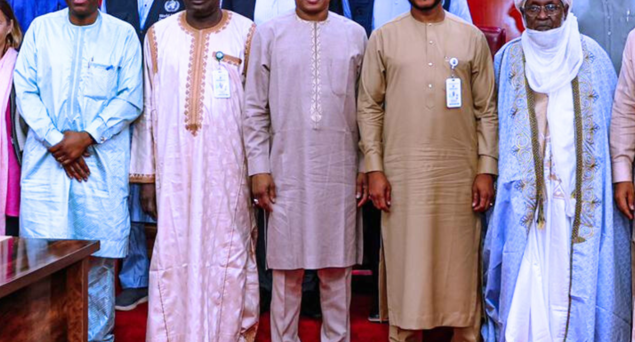 The WHO country Representative and ED, NPHCDA led a delegate on  advocacy visit to Zamfara State governor, Dauda Lawal.