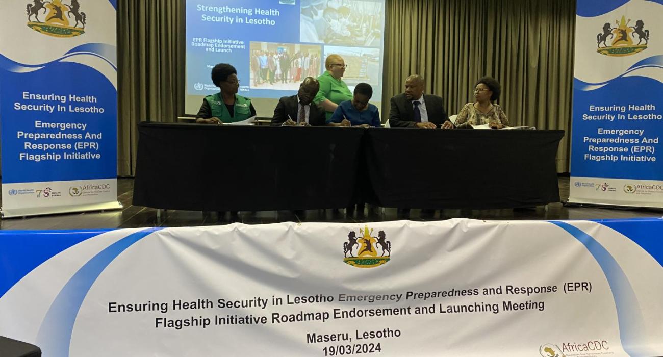 Signing of the EPR Flagship Initiative Roadmap by the Government of Lesotho