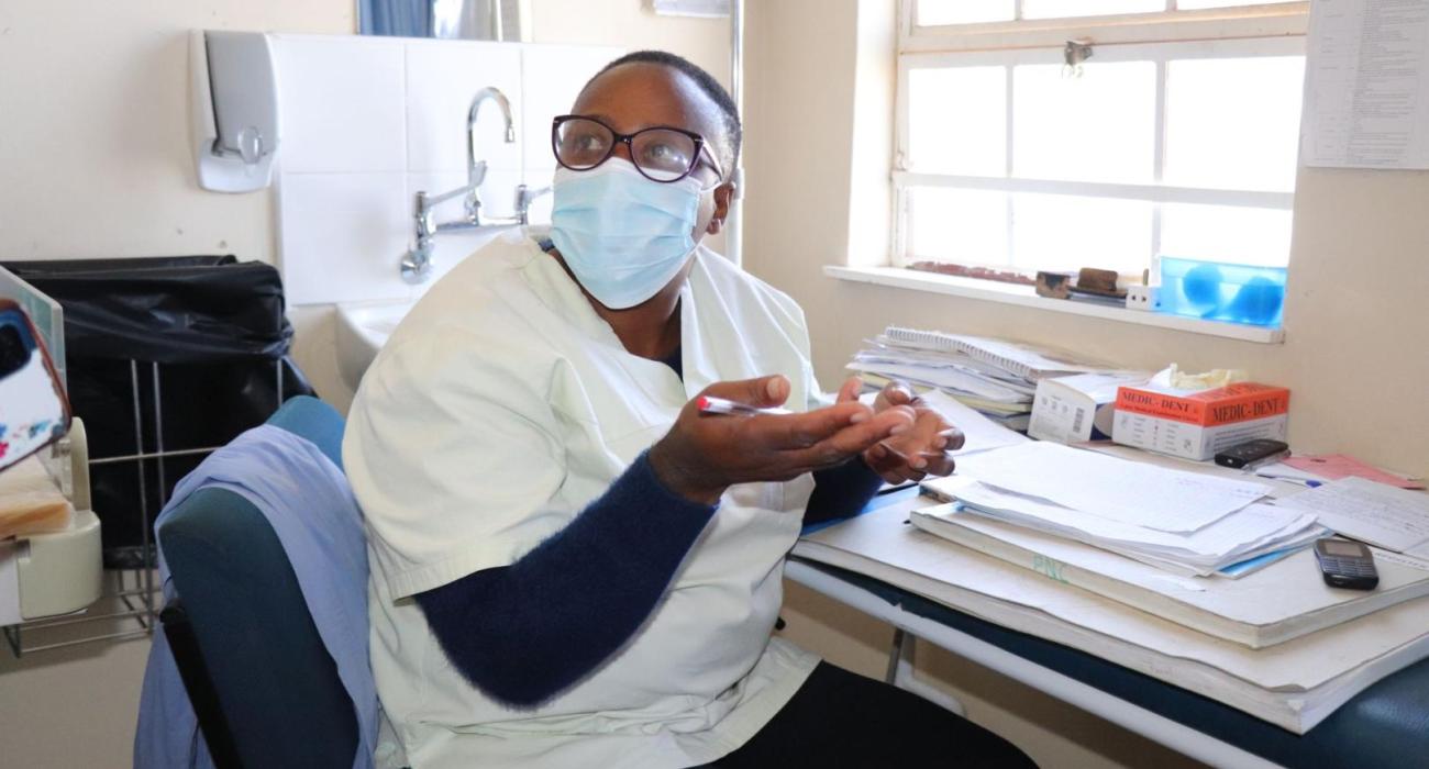 Maphakiso Maqeba, the head nurse at Samaria Clinic