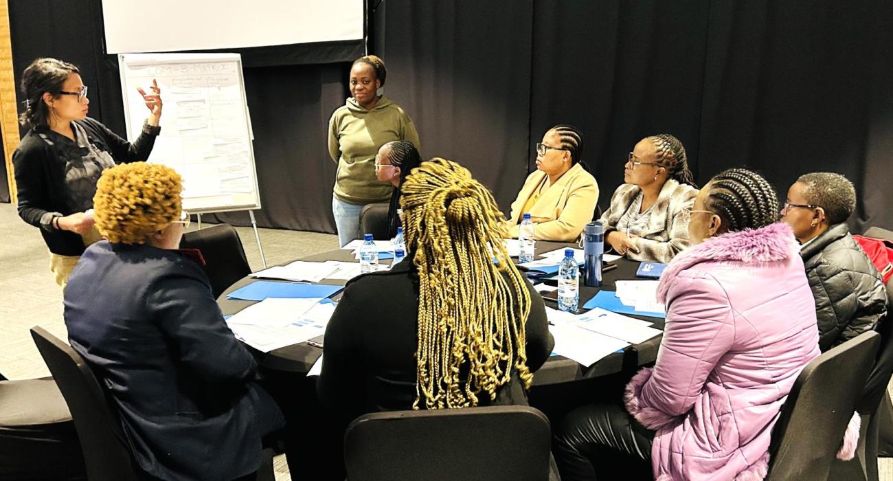 Participants  engaged during a BI training in Namibia 