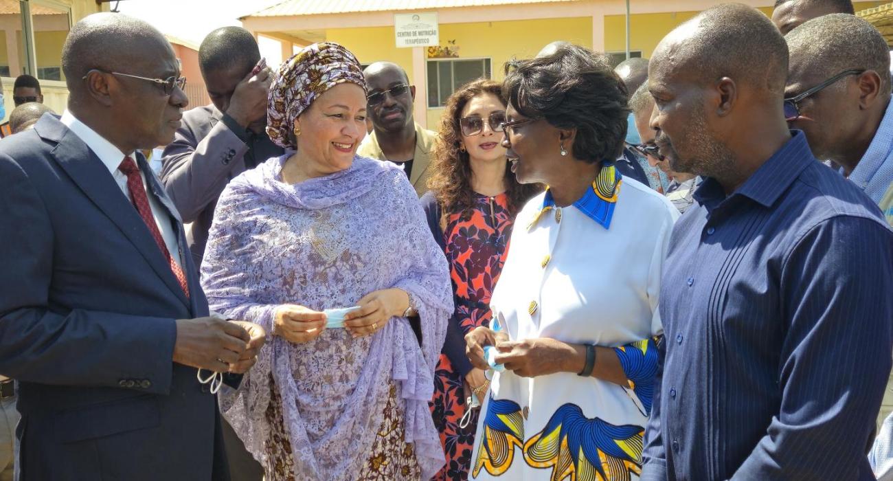 Amina Mohamed with the Minister of Health