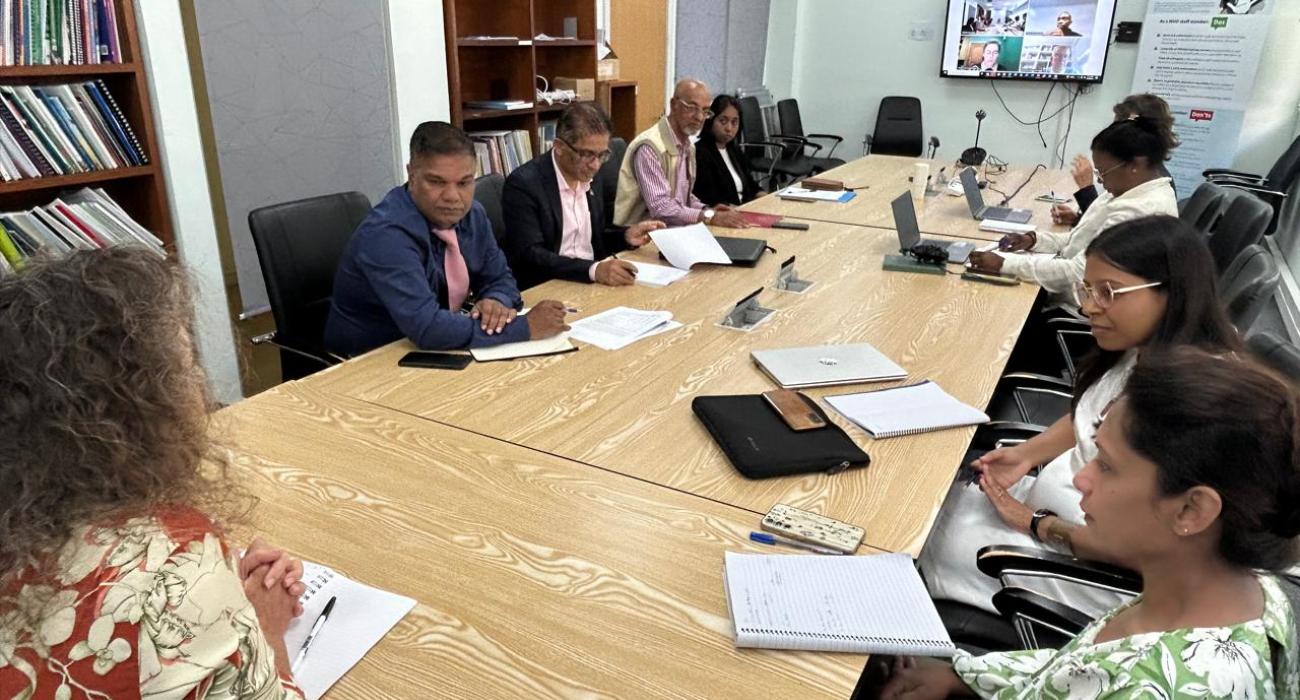 Meeting at WHO Mauritius on 20 June 2025 with key ministries to discuss the findings and drive actions against Non- Communicable Diseases in Mauritius