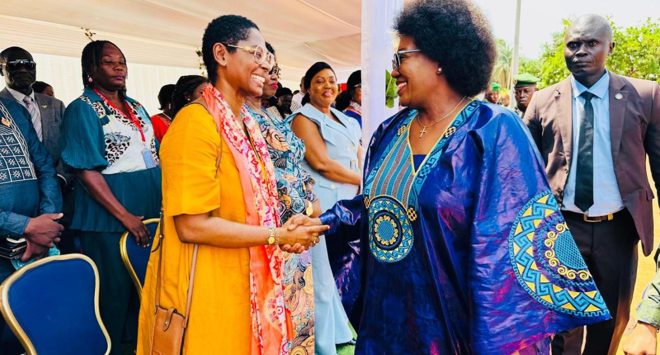 La Première Dame de Centrafrique et la Représentante de l'OMS