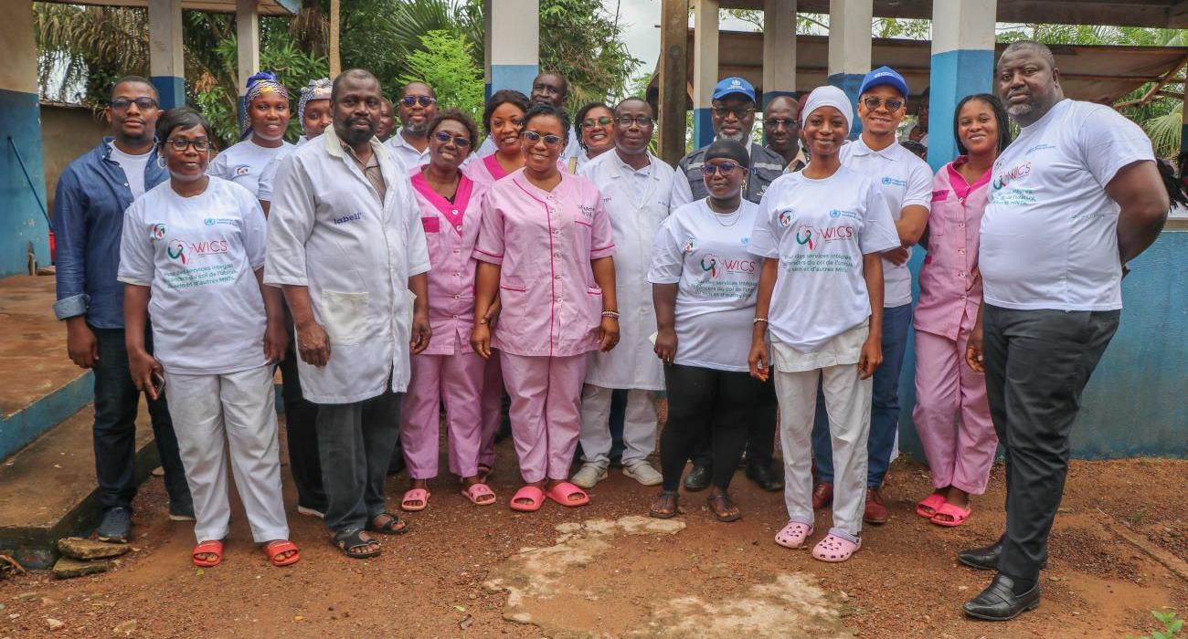 Les acteurs locaux engagés dans le projet WICS à San-Pedro, au sud-ouest du pays