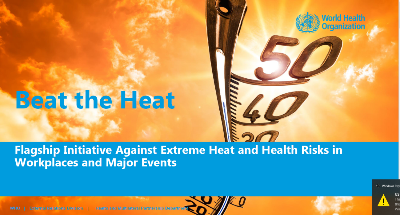 Tanzania set to implement WHO’s “Beat the Heat” Initiative to Safeguard Health from Extreme Heat and Environmental Hazards