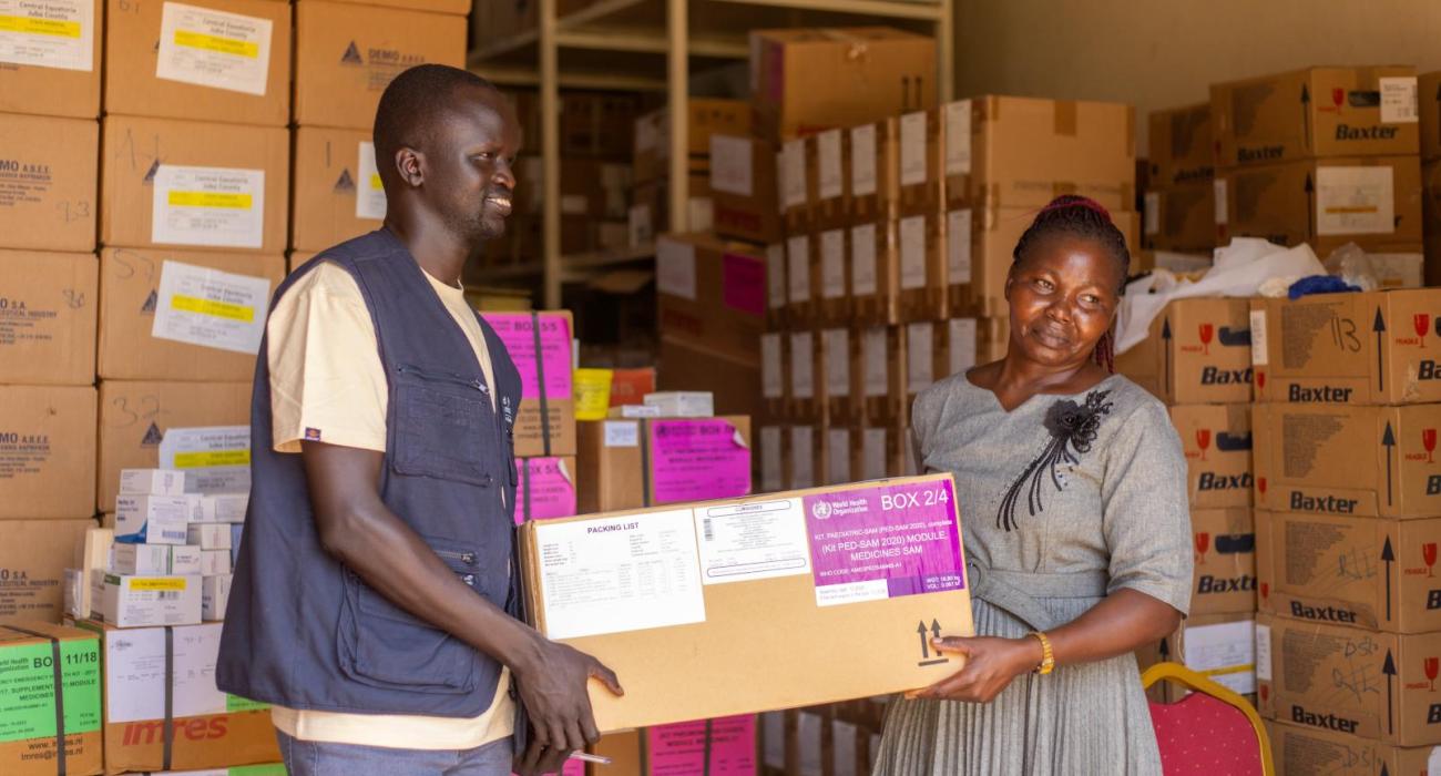 WHO hands over supplies to Al Sabbah Children Hospital