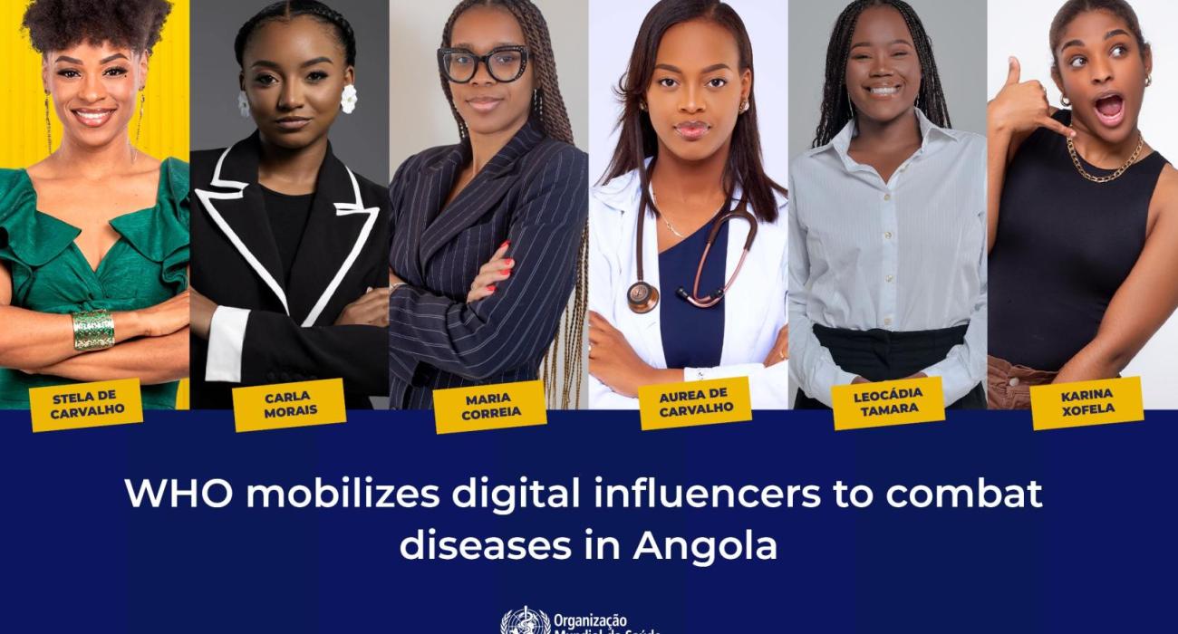 WHO mobilizes digital influencers to combat diseases in Angola
