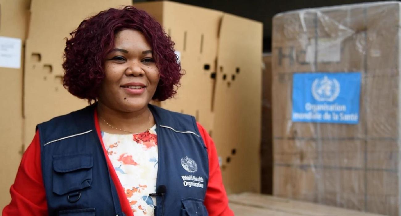 Dre Olga Ntumba, médecin biologiste, chargée de laboratoire au bureau de l’OMS en RDC 