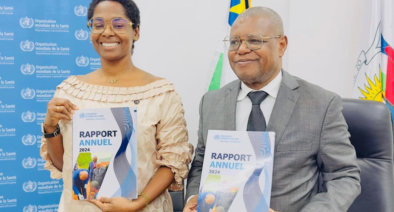 L’OMS lance son Rapport Annuel 2024 en RCA, officiellement endossé par le Ministère de la Santé
