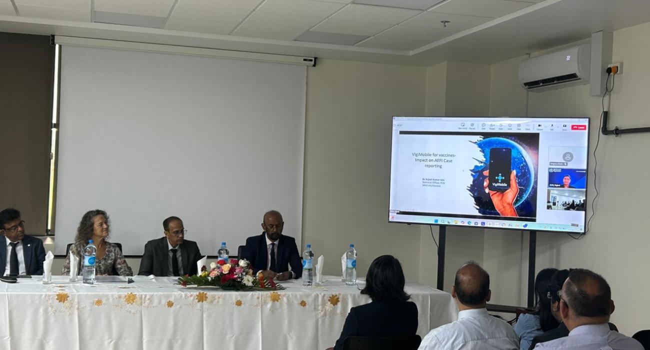 WHO supports Mauritius in improving patient safety at a click with Vigimobile national roll out  