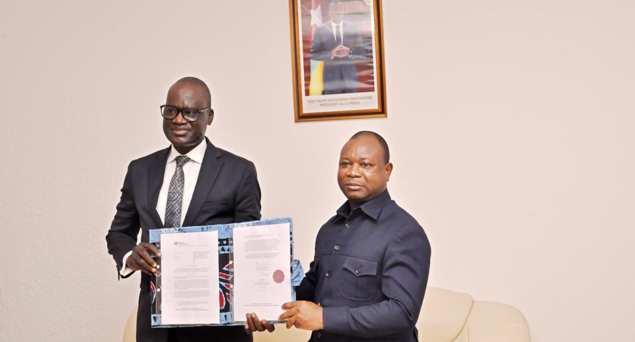 Présentation des lettres de créance du nouveau Représentant résident de l’OMS au Togo, Dr Hamadou Nouhou
