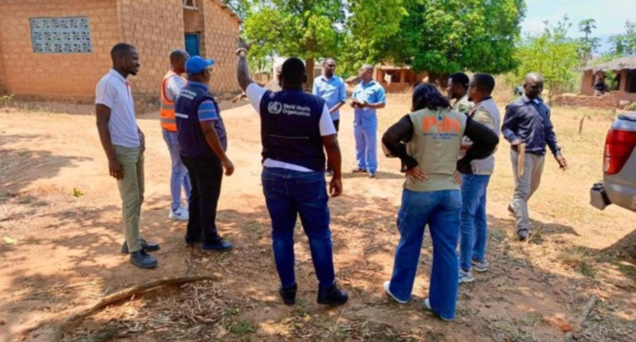 Malawi and Mozambique team at Thambani Health Centre in Malawi