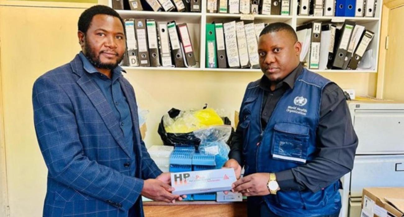 Handing over of measles laboratory supplies to strengthen gaps identified during the accreditation process