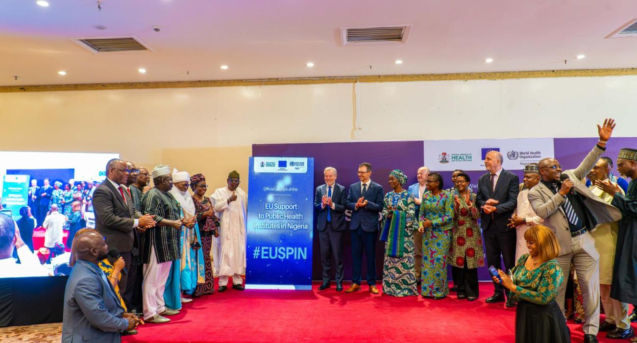 Dignitaries during the EU SPIN launch