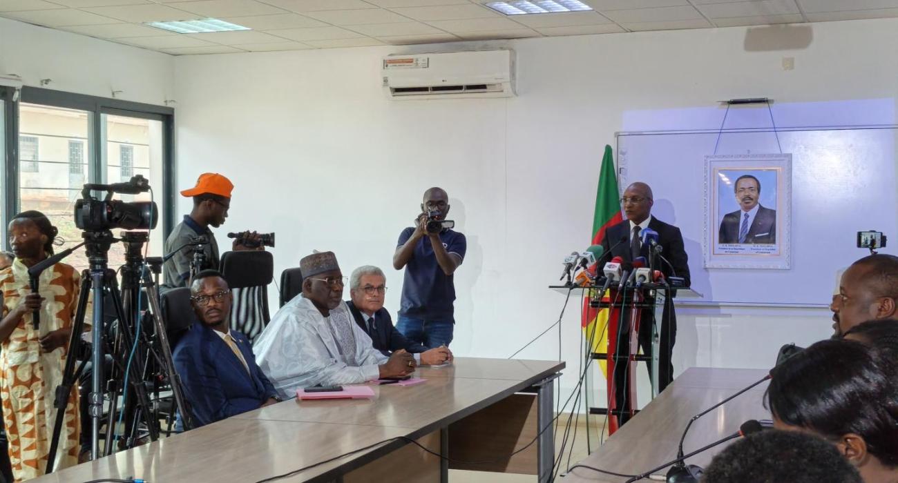 point de presse du ministre