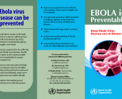  Ebola is preventable brochure
