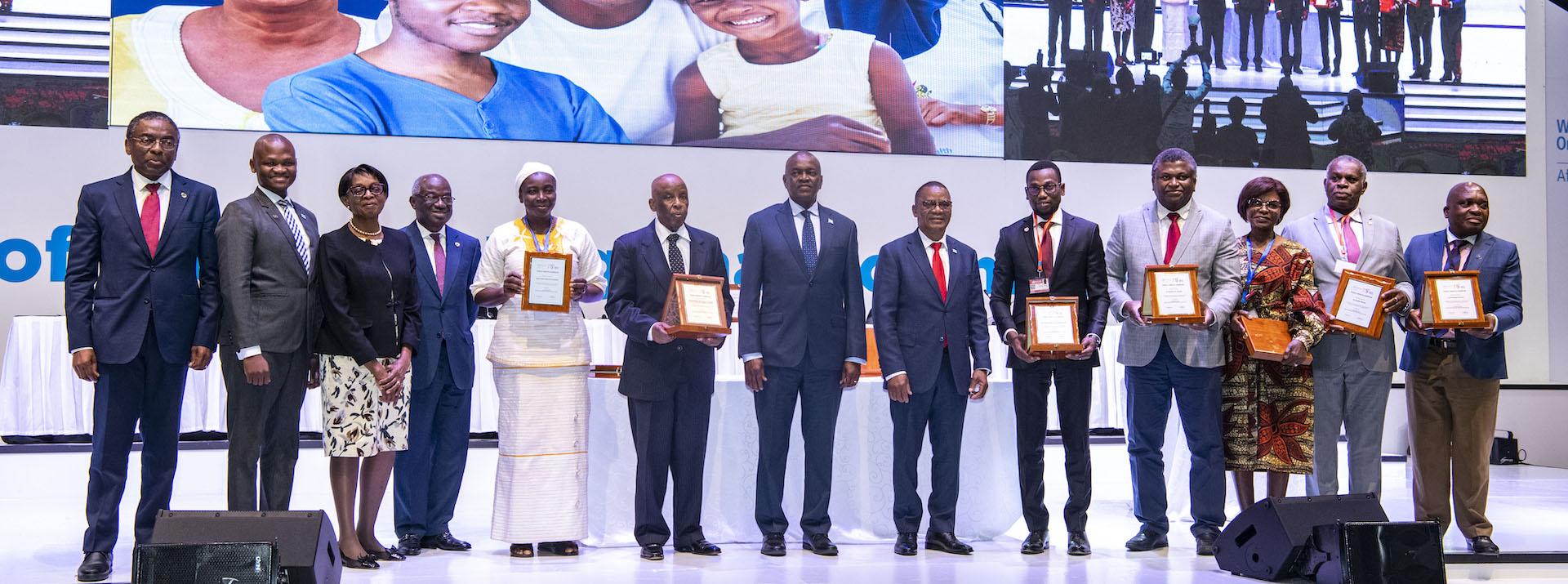 At its 75th anniversary, WHO honours former leaders for their contributions to public health
