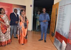 Dr Moeti Matshidiso visiting the Kigali Memorial Center