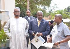 Dr Moeti Matshidiso visiting the Kigali Memorial Center