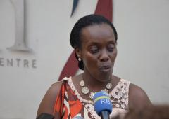 Dr Moeti Matshidiso visiting the Kigali Memorial Center