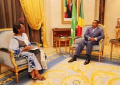 Audience with the President fo the Congo, Mr Denis Sassou Nguesso