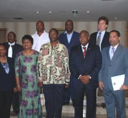 0003: Delegations from Angola and Namibia after the signature of the «Luanda Statement» 