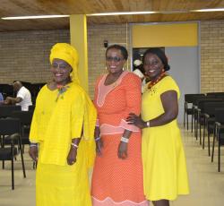 Drs Ndjaba, Hamunyela and Kisah, psychiatrists at the Mental Health Unit of MoHSS on WMHD