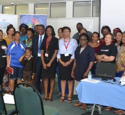 Group Photo of  UN Staff in Namibia who attended the session on mental health in the workplace