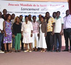 facilitateurs et Journalistes présents au briefing des médias sur la CSU