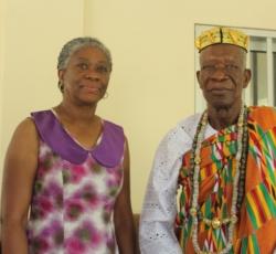 Dr Lucile Imboua et le Roi Togbui Agokoli IV