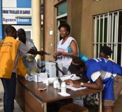 Poste de vaccination installée à la frontière Togo-Ghana
