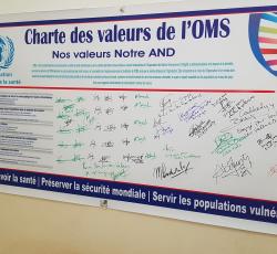 Signature de la Charte des Valeurs de l'OMS