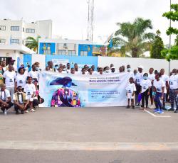 Marche Verte du Personnel SNU au Bénin à l'occasion de la JM Santé