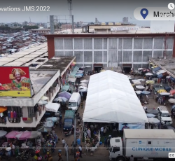 Foire aux Innovations - campagne de dépistage au marché Dantokpo Cotonou dans de le cadre de la Journée Mondiale de la Santé