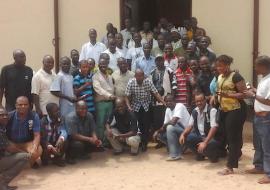 Participants in the Nimba County Advocacy and Micro-planning meeting