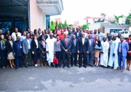 Participants at the polio transition simulation exercise held in Abuja, Nigeria