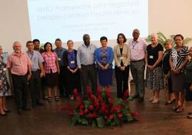 Group photo of senior officials and facilitators (Photo courtesy Nicholas Shamlaye MoH)