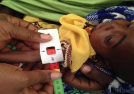 Malnutrition screening at Kwaya Kusar LGA by health worker WHO