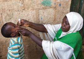 One of the numerous female vaccinators in Kaduna state WHO/Ibrahim Al-Asi