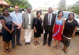 Meeting with Dr Chukwuemeka Oluoha, (3rd from the right) Executive Director, Primary Health Care Development Agency, Abia State