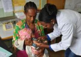 The delegates saw immunization taking place at Adisalem Health Centre, Oromia Region