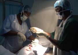 A Medical Male Circumcision being performed