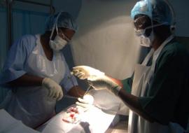 A Medical Male Circumcision being performed