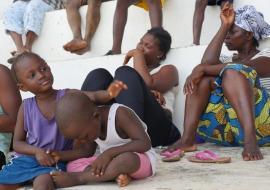 A cross section of families affected by the 2015 flooding in Freetown