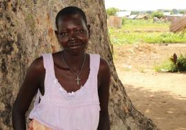 Margaret Dudu, now fully recovered from cholera is grateful to health partners for treating her and providing her with information to prevent the disease in future